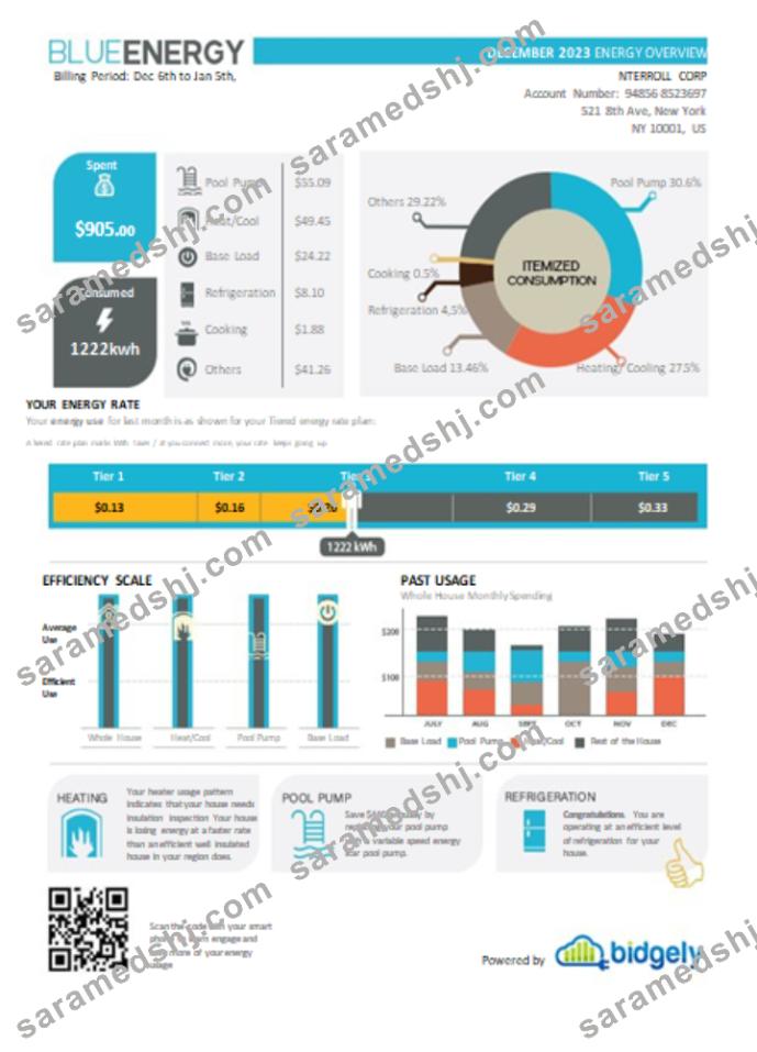 Blue Energy utility business bill, SCR